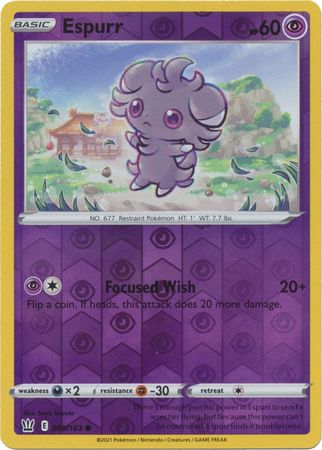 Battle Styles 060/163 Espurr (Reverse Holo)