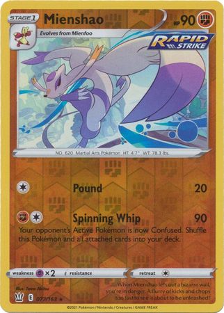 Battle Styles 077/163 Mienshao (Reverse Holo)