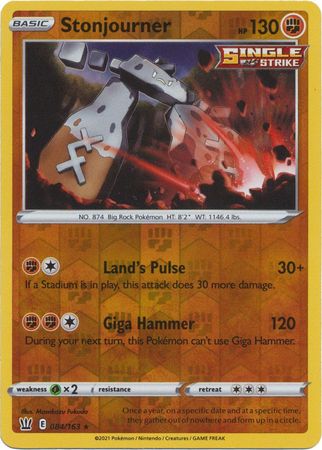 Battle Styles 084/163 Stonjourner (Reverse Holo)