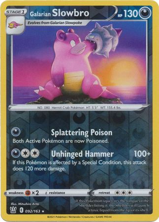 Battle Styles 092/163 Galarian Slowbro (Reverse Holo)