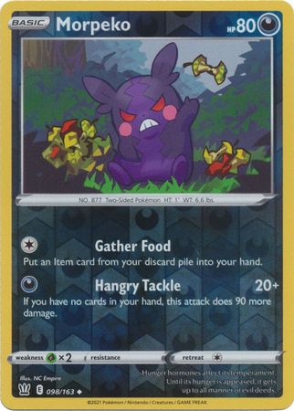 Battle Styles 098/163 Morpeko (Reverse Holo)