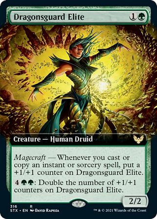 Strixhaven 316 Dragonsguard Elite (Extended Art)