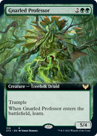 Strixhaven 319 Gnarled Professor (Extended Art)