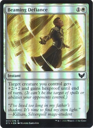 Strixhaven 009/275 Beaming Defiance (Foil)