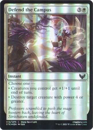 Strixhaven 012/275 Defend the Campus (Foil)