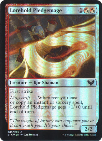 Strixhaven 201/275 Lorehold Pledgemage (Foil)