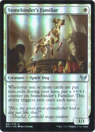 Strixhaven 031/275 Stonebinder's Familiar (Foil)