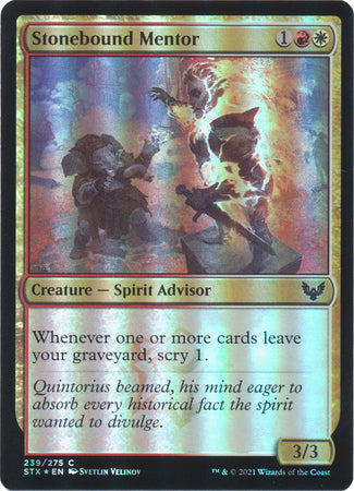 Strixhaven 239/275 Stonebound Mentor (Foil)