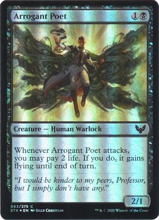 Strixhaven 063/275 Arrogant Poet (Foil)