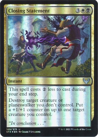 Strixhaven 169/275 Closing Statement (Foil)