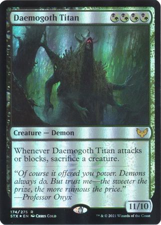 Strixhaven 174/275 Daemogoth Titan (Prerelease Promo Foil Sealed)