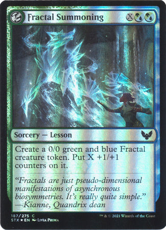 Strixhaven 187/275 Fractal Summoning (Foil)