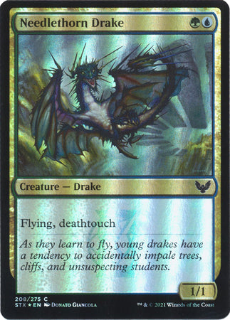 Strixhaven 208/275 Needlethorn Drake (Foil)