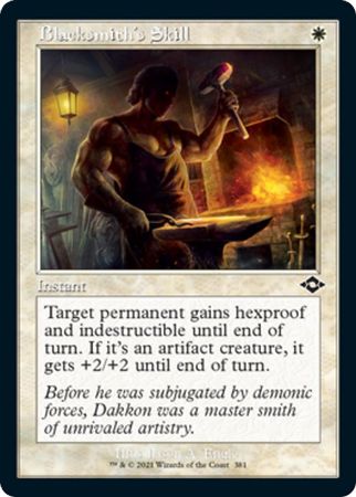 Modern Horizons 2 381 Blacksmith's Skill (Showcase Retro Frame)