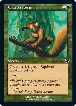 Modern Horizons 2 411 Chatterstorm (Showcase Retro Frame)