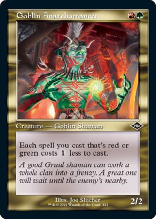 Modern Horizons 2 421 Goblin Anarchomancer (Showcase Retro Frame)