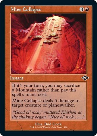 Modern Horizons 2 408 Mine Collapse (Showcase Retro Frame)