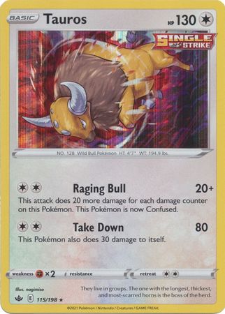 Chilling Reign 115/198 Tauros (Holo)