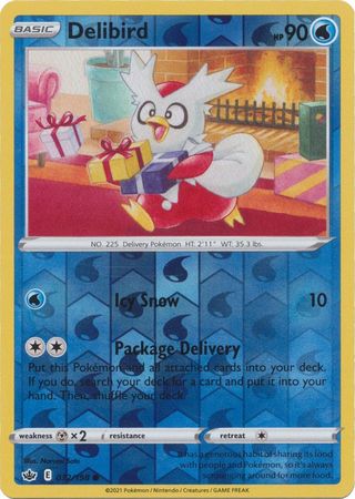 Chilling Reign 032/198 Delibird (Reverse Holo)