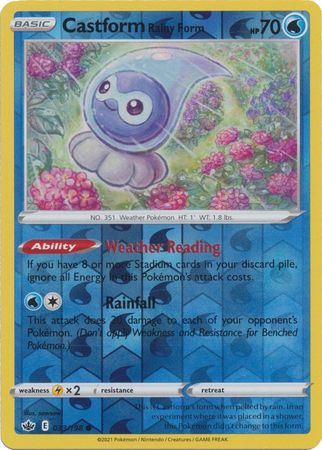 Chilling Reign 033/198 Castform Rainy Form (Reverse Holo)