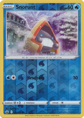 Chilling Reign 035/198 Snorunt (Reverse Holo)