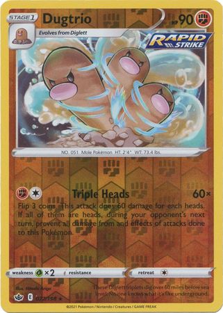 Chilling Reign 077/198 Dugtrio (Reverse Holo)