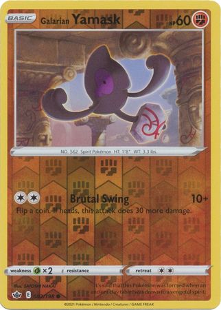 Chilling Reign 082/198 Galarian Yamask (Reverse Holo)