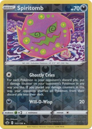 Chilling Reign 103/198 Spiritomb (Reverse Holo)