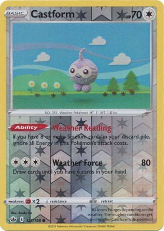 Chilling Reign 121/198 Castform (Reverse Holo)