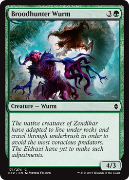 Battle for Zendikar 171/274 Broodhunter Wurm