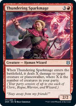 Zendikar Rising 171/280 Thundering Sparkmage