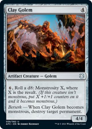 Adventures in the Forgotten Realms Commander 058/062 Clay Golem