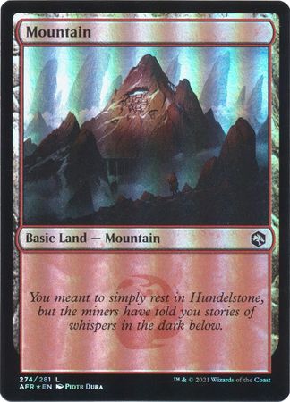 Adventures in the Forgotten Realms 274/281 Mountain (Foil)