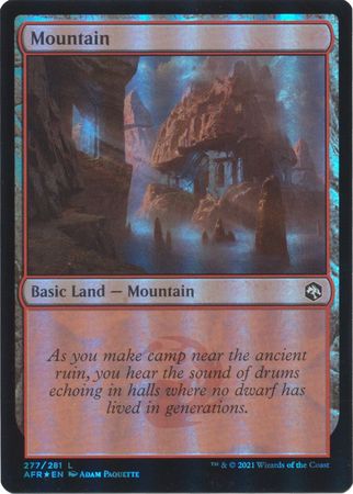 Adventures in the Forgotten Realms 277/281 Mountain (Foil)