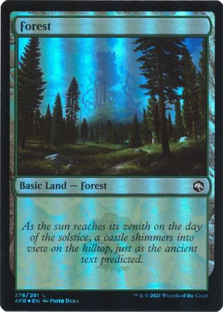 Adventures in the Forgotten Realms 278/281 Forest (Foil)