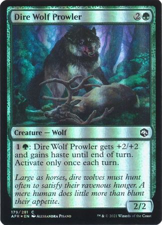 Adventures in the Forgotten Realms 179/281 Dire Wolf Prowler (Foil)