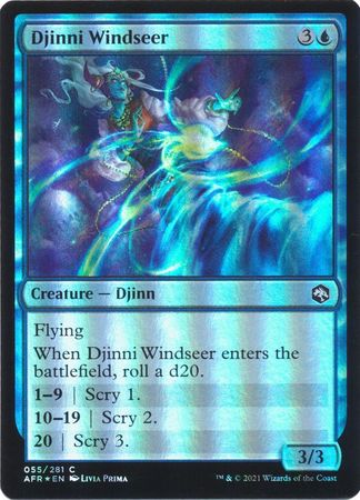 Adventures in the Forgotten Realms 055/281 Djinni Windseer (Foil)