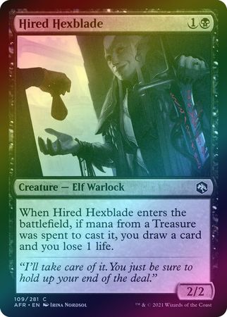 Adventures in the Forgotten Realms 109/281 Hired Hexblade (Foil)