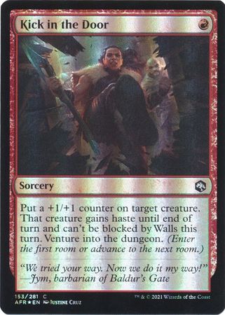 Adventures in the Forgotten Realms 153/281 Kick in the Door (Foil)