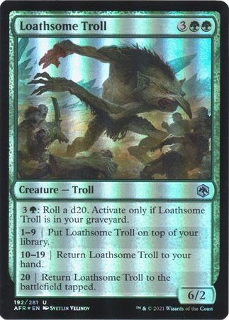 Adventures in the Forgotten Realms 192/281 Loathsome Troll (Foil)