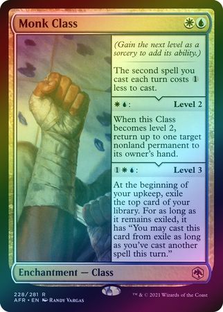 Adventures in the Forgotten Realms 228/281 Monk Class (Foil)