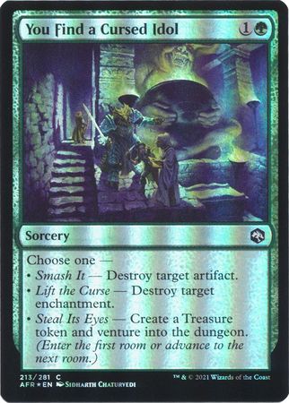 Adventures in the Forgotten Realms 213/281 You Find a Cursed Idol (Foil)