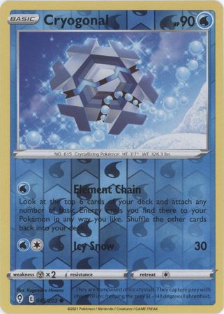 Evolving Skies 043/203 Cryogonal (Reverse Holo)