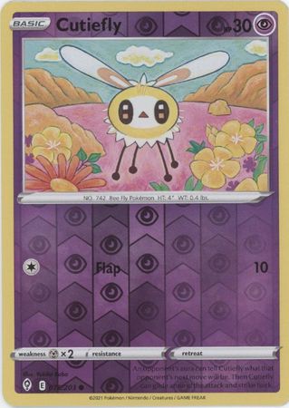 Evolving Skies 078/203 Cutiefly (Reverse Holo)