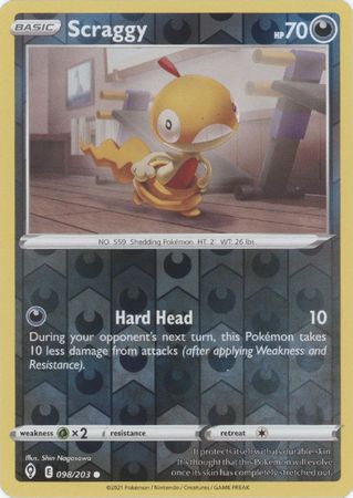 Evolving Skies 098/203 Scraggy (Reverse Holo)