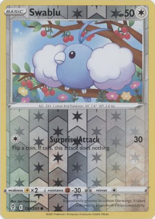 Evolving Skies 132/203 Swablu (Reverse Holo)