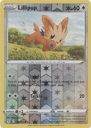 Evolving Skies 133/203 Lillipup (Reverse Holo)