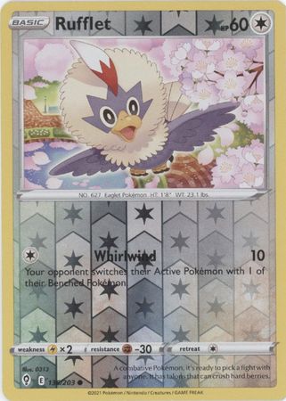 Evolving Skies 136/203 Rufflet (Reverse Holo)