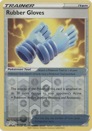 Evolving Skies 156/203 Rubber Gloves (Reverse Holo)