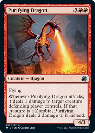 Innistrad: Midnight Hunt 155/277 Purifying Dragon